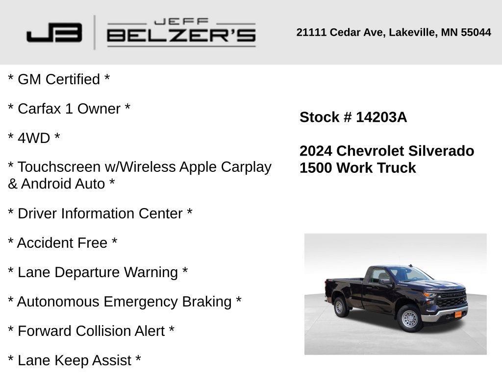 used 2024 Chevrolet Silverado 1500 car, priced at $39,546