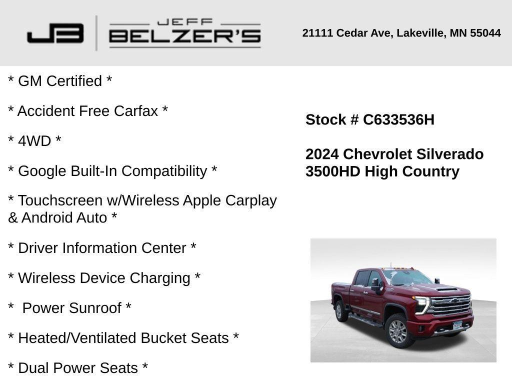 used 2024 Chevrolet Silverado 3500 car, priced at $66,899