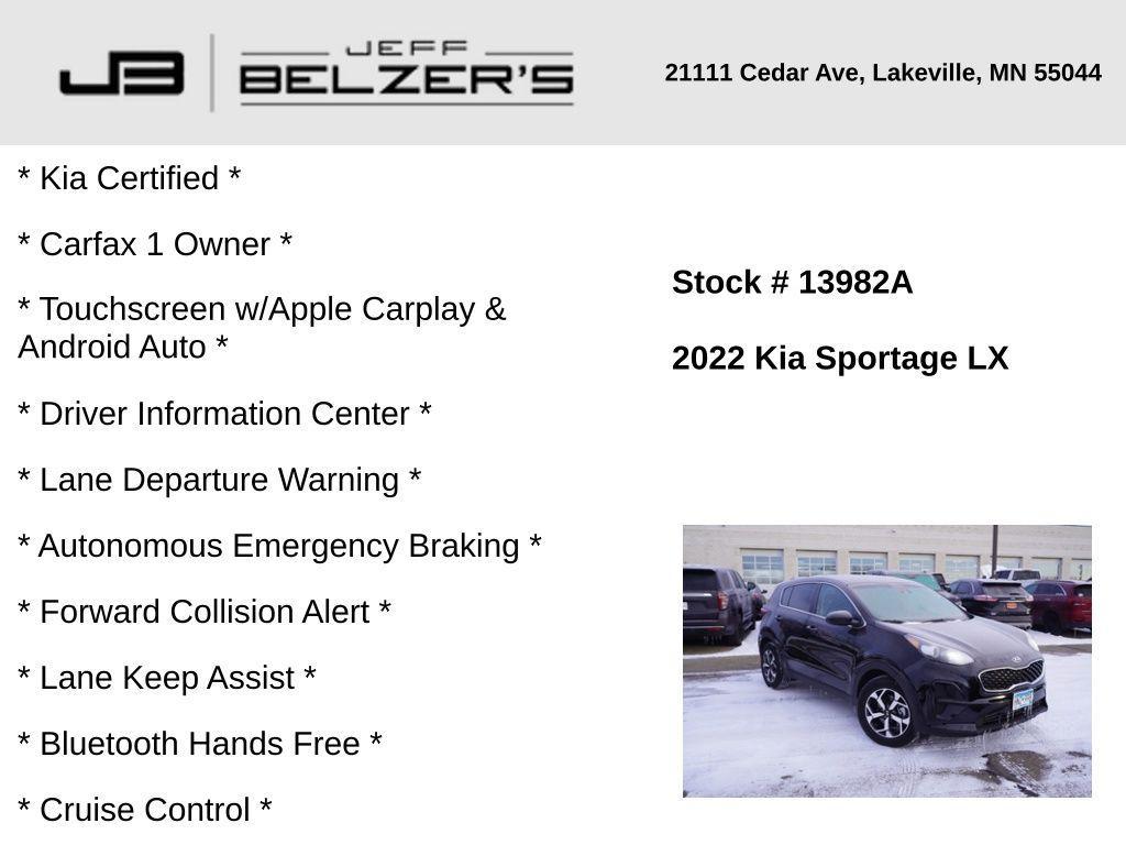 used 2022 Kia Sportage car, priced at $20,073