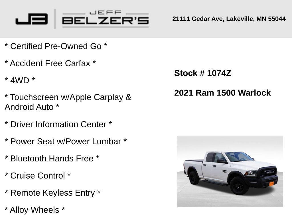 used 2021 Ram 1500 Classic car, priced at $22,907
