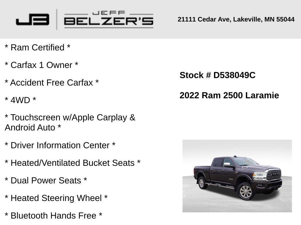 used 2022 Ram 2500 car, priced at $48,623