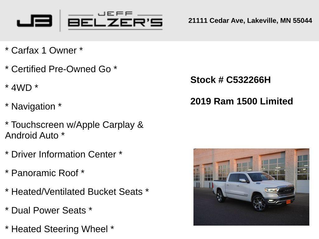 used 2019 Ram 1500 car, priced at $34,596