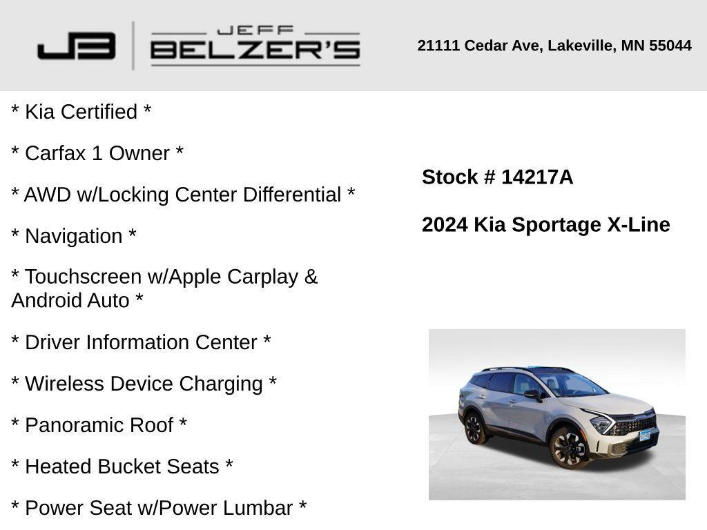used 2024 Kia Sportage car, priced at $29,956