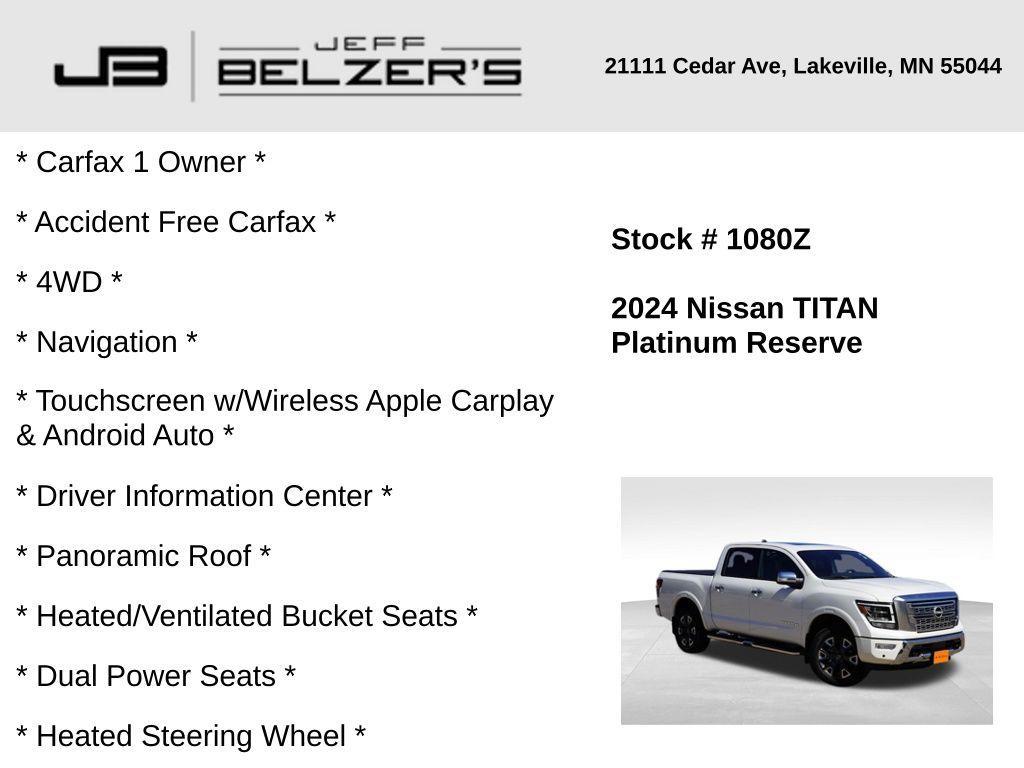 used 2024 Nissan Titan car, priced at $48,252