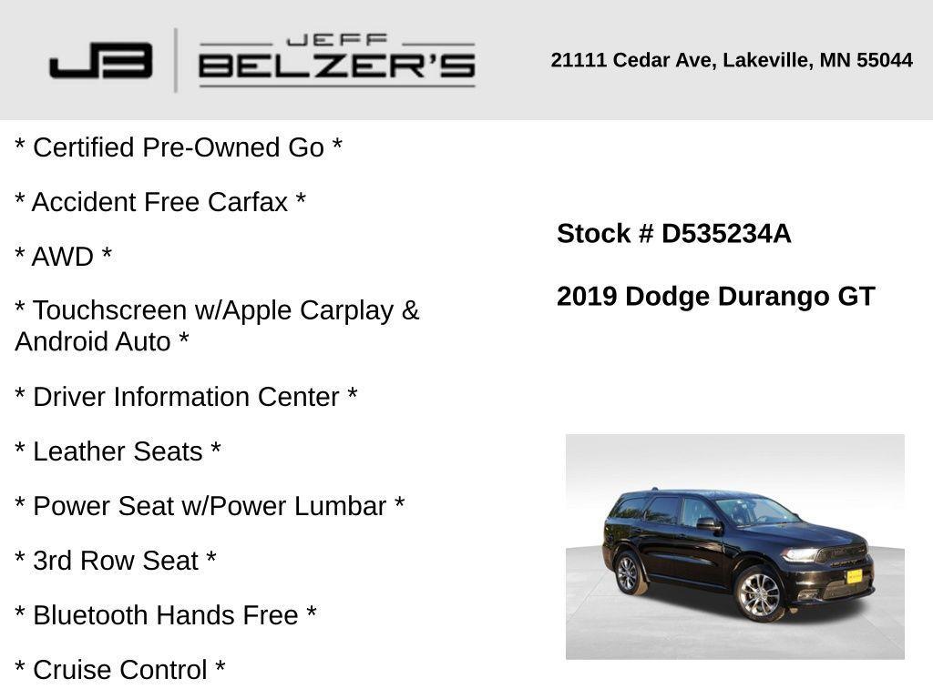 used 2019 Dodge Durango car, priced at $22,555