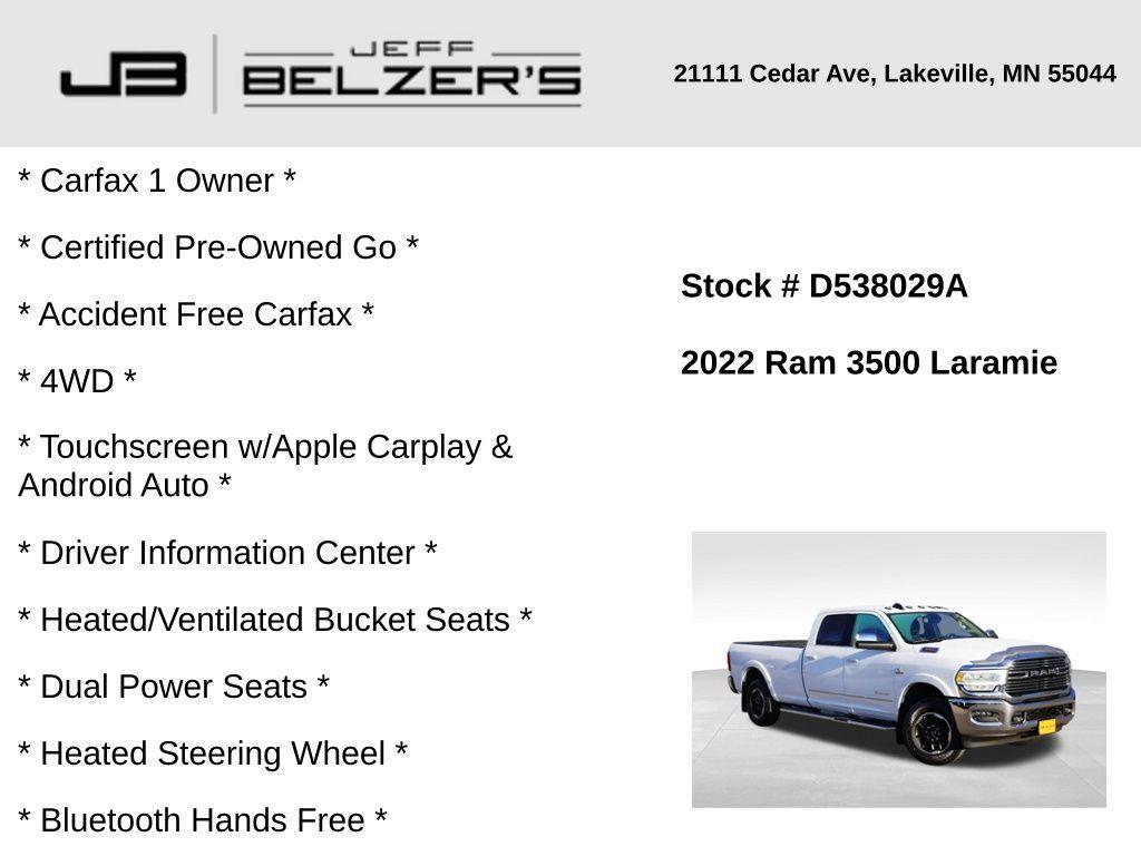 used 2022 Ram 3500 car, priced at $51,178