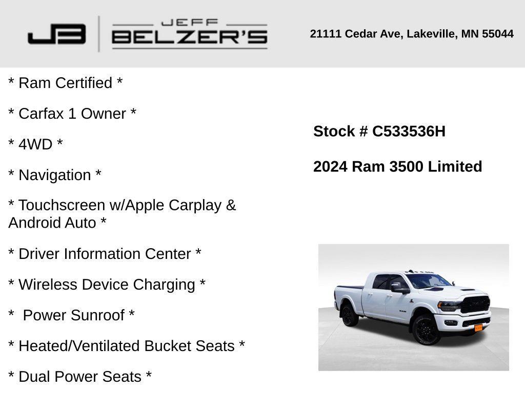 used 2024 Ram 3500 car, priced at $80,566