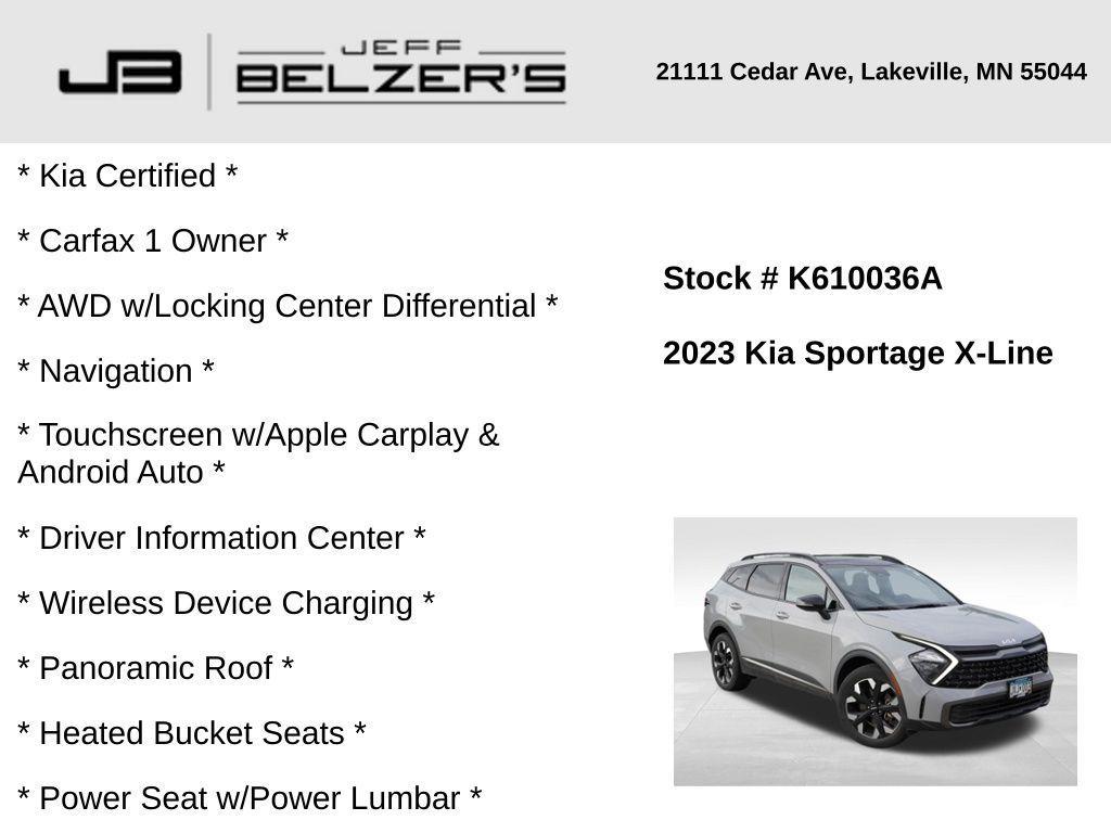 used 2023 Kia Sportage car, priced at $27,109