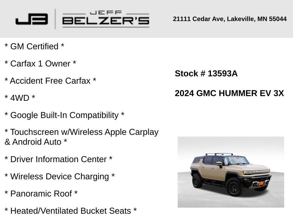 used 2024 GMC HUMMER EV SUV car, priced at $80,969