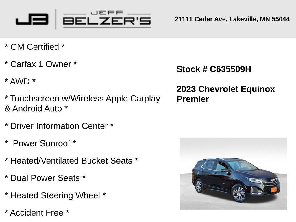 used 2023 Chevrolet Equinox car, priced at $27,254