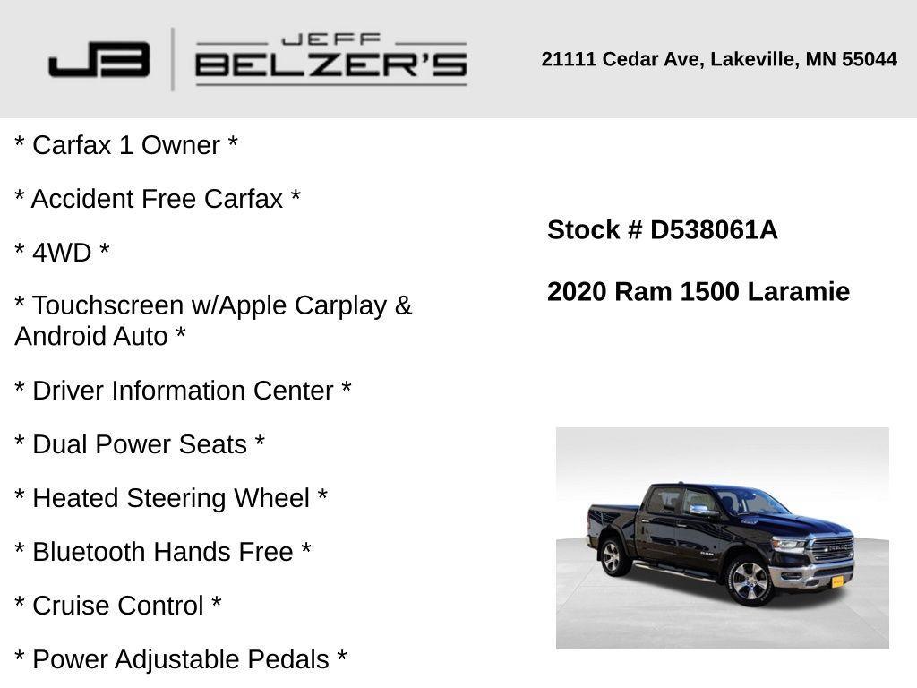 used 2020 Ram 1500 car, priced at $26,479
