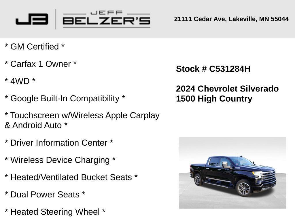 used 2024 Chevrolet Silverado 1500 car, priced at $59,969