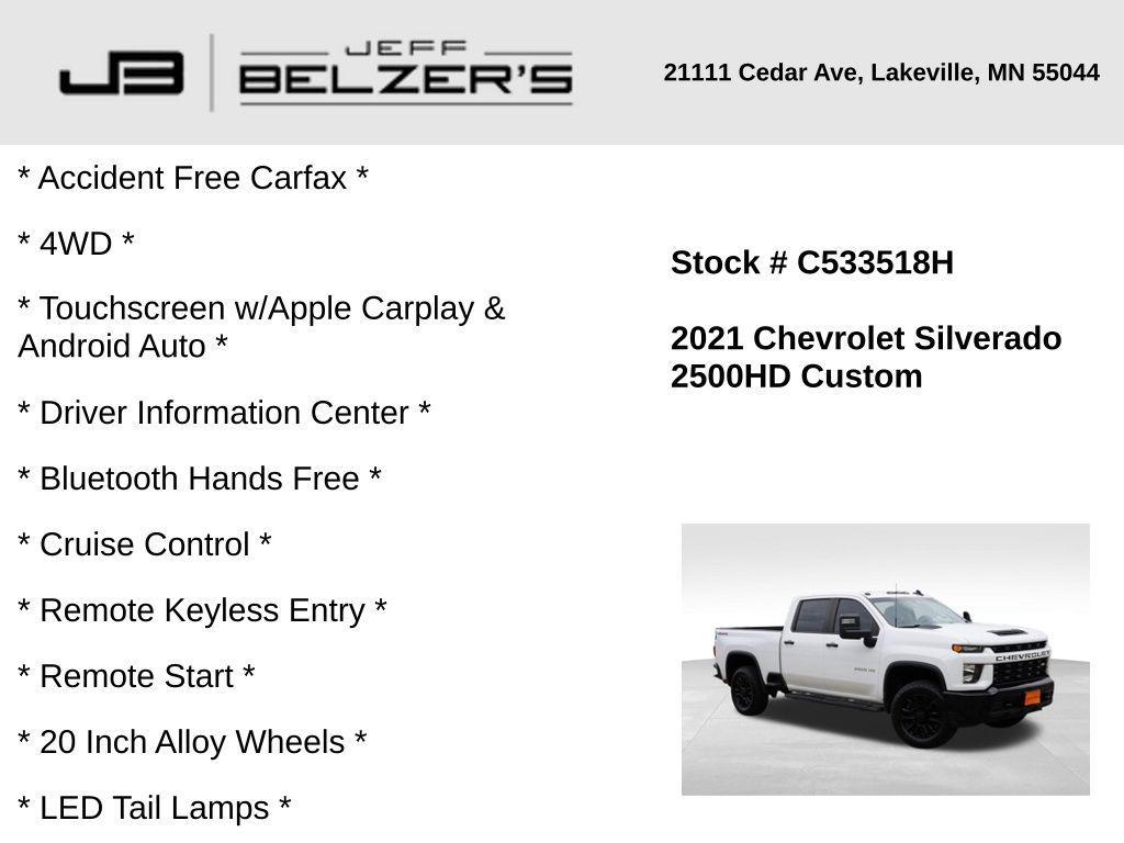 used 2021 Chevrolet Silverado 2500 car, priced at $32,967