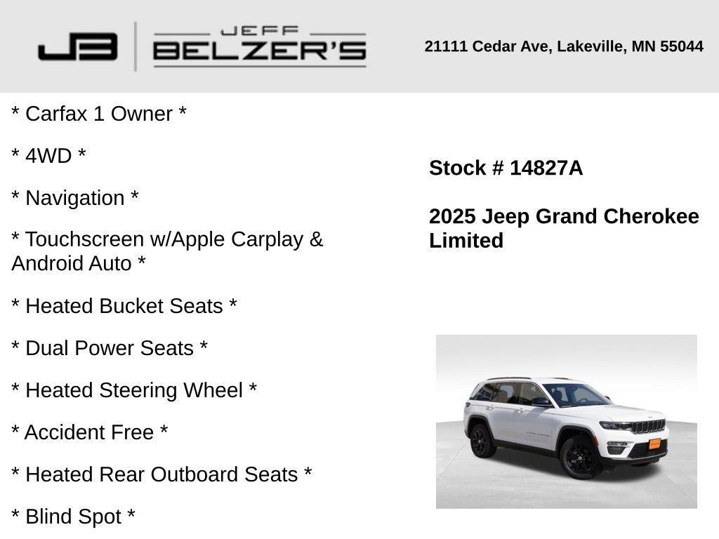 used 2025 Jeep Grand Cherokee car, priced at $39,291