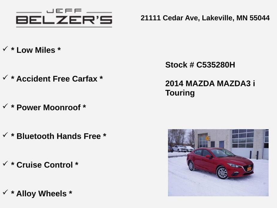 used 2014 Mazda Mazda3 car, priced at $11,707