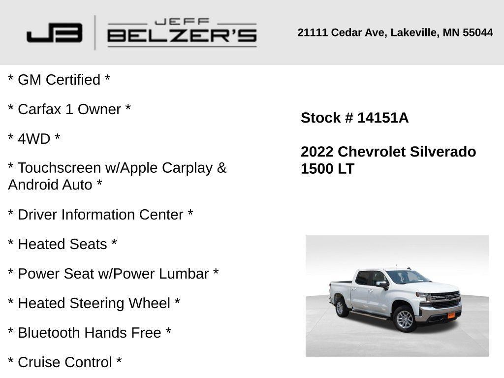 used 2022 Chevrolet Silverado 1500 Limited car, priced at $31,223
