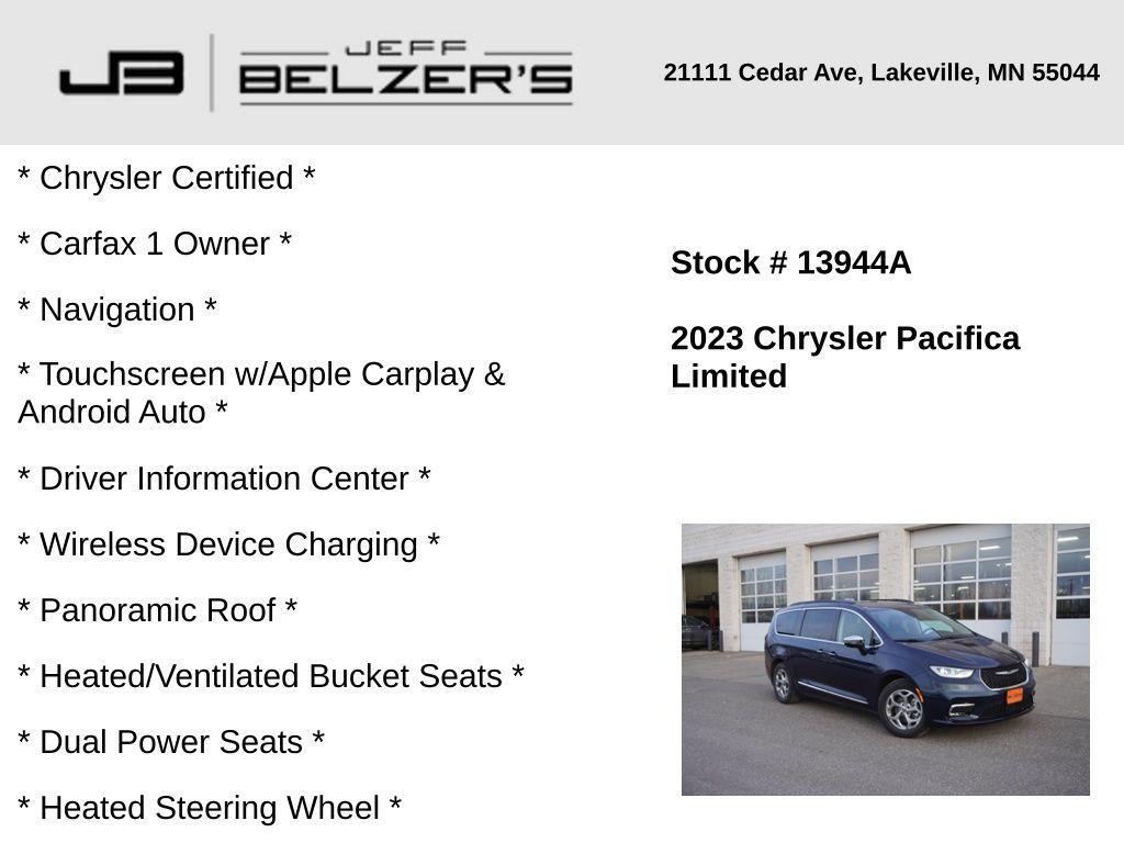 used 2023 Chrysler Pacifica car, priced at $31,971