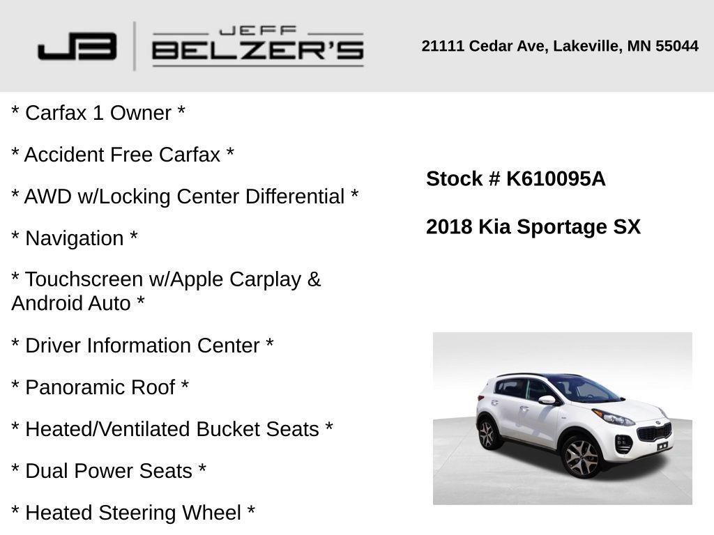 used 2018 Kia Sportage car, priced at $16,459