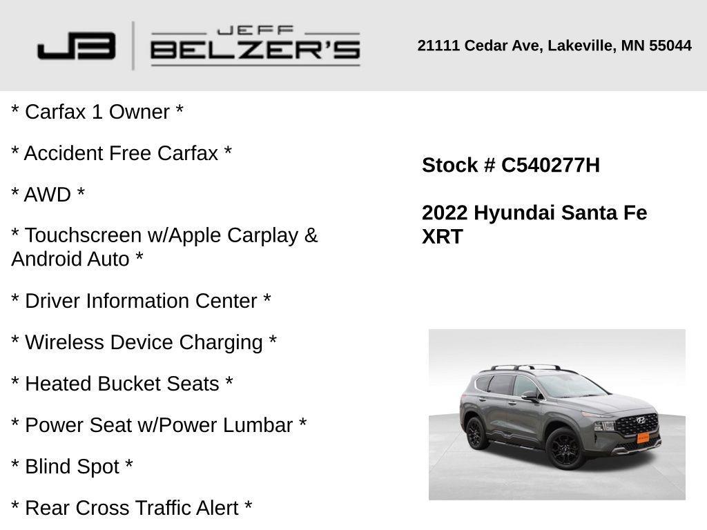 used 2022 Hyundai Santa Fe car, priced at $22,633
