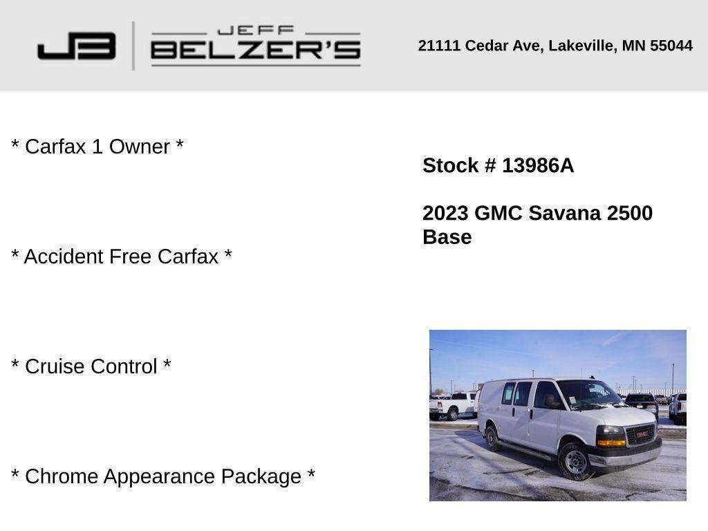 used 2023 GMC Savana 2500 car, priced at $34,498