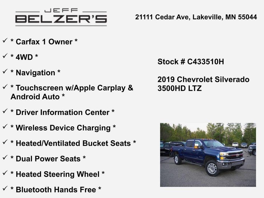 used 2019 Chevrolet Silverado 3500 car, priced at $45,855