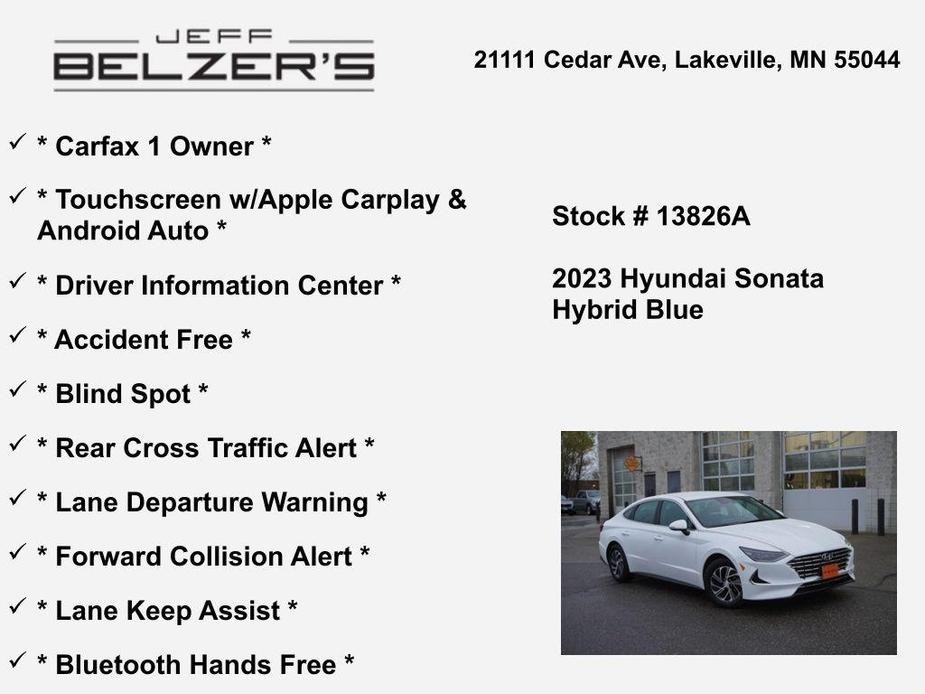 used 2023 Hyundai Sonata Hybrid car, priced at $25,999