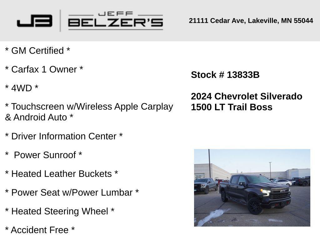 used 2024 Chevrolet Silverado 1500 car, priced at $55,583