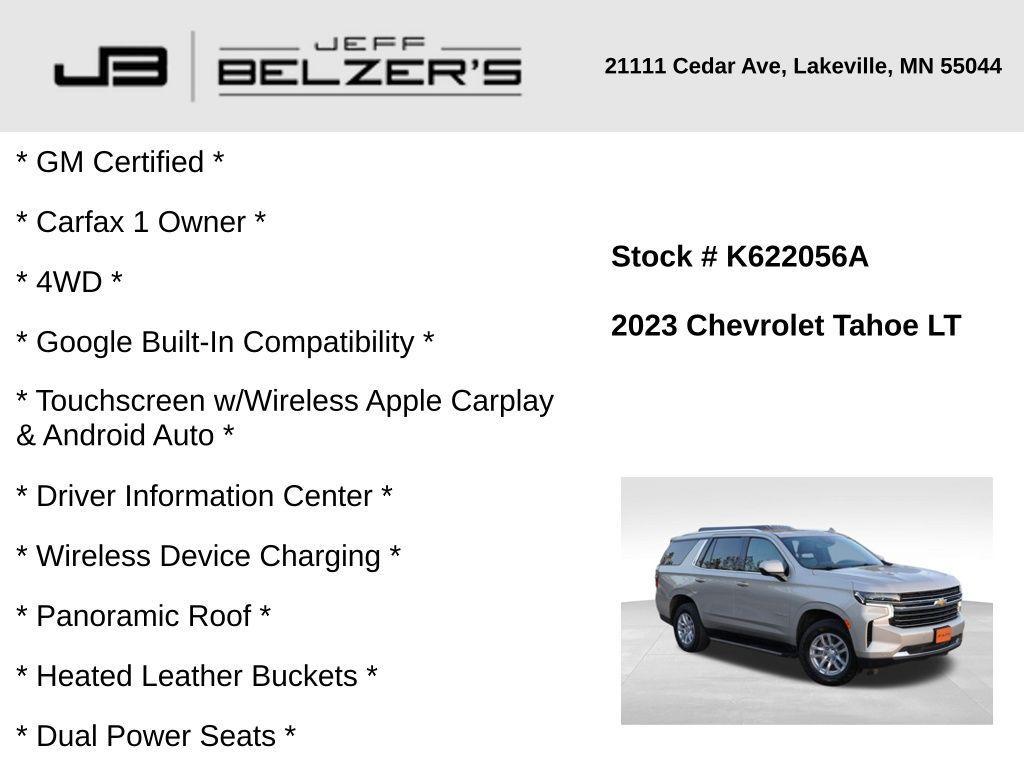 used 2023 Chevrolet Tahoe car, priced at $47,548