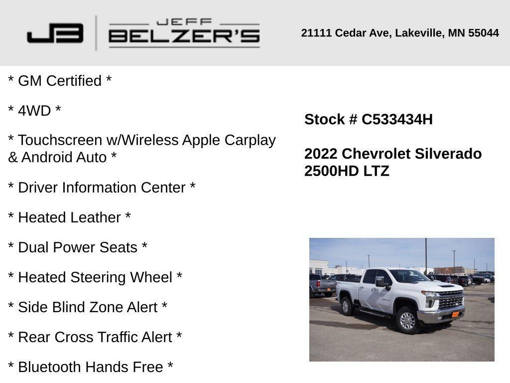 used 2022 Chevrolet Silverado 2500 car, priced at $45,996