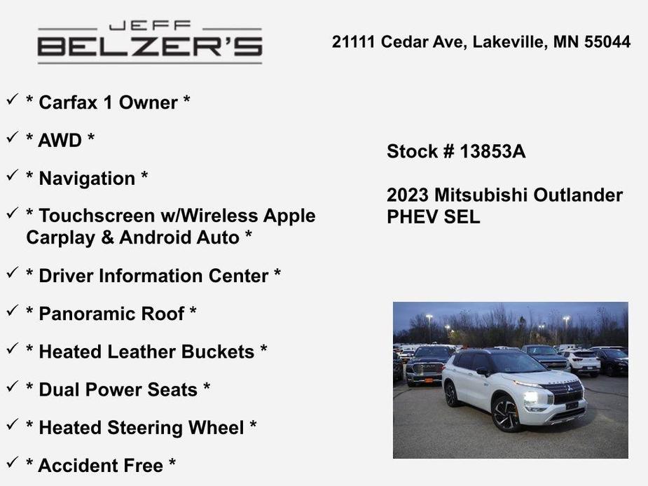 used 2023 Mitsubishi Outlander PHEV car, priced at $35,488