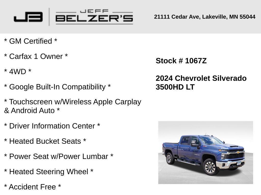 used 2024 Chevrolet Silverado 3500 car, priced at $54,489