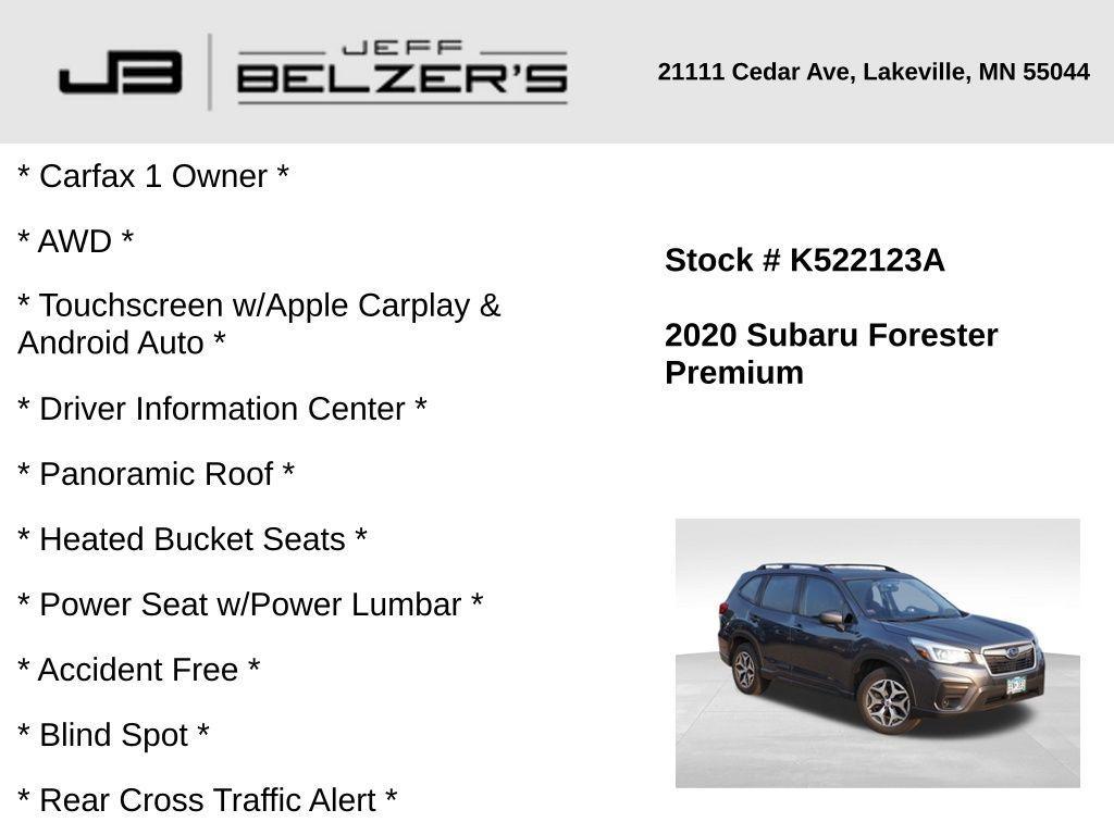 used 2020 Subaru Forester car, priced at $22,836