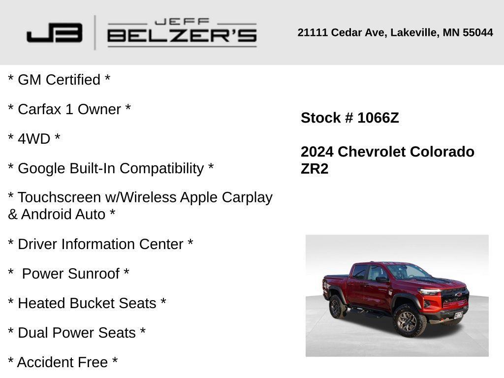 used 2024 Chevrolet Colorado car, priced at $46,689
