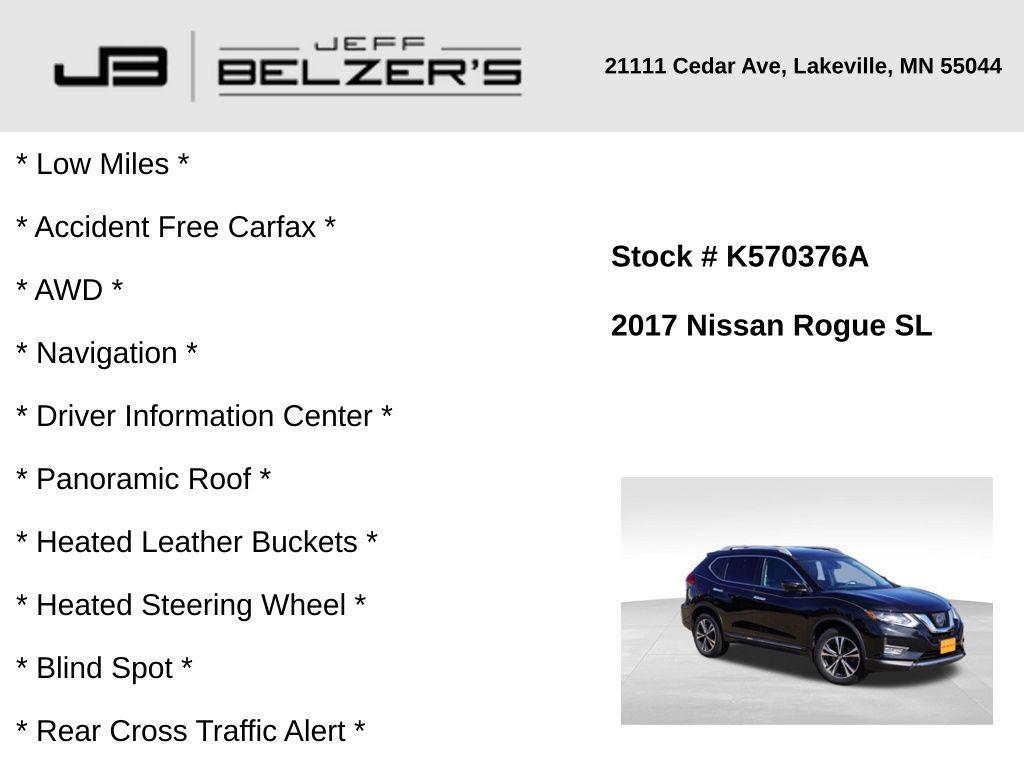 used 2017 Nissan Rogue car, priced at $16,695