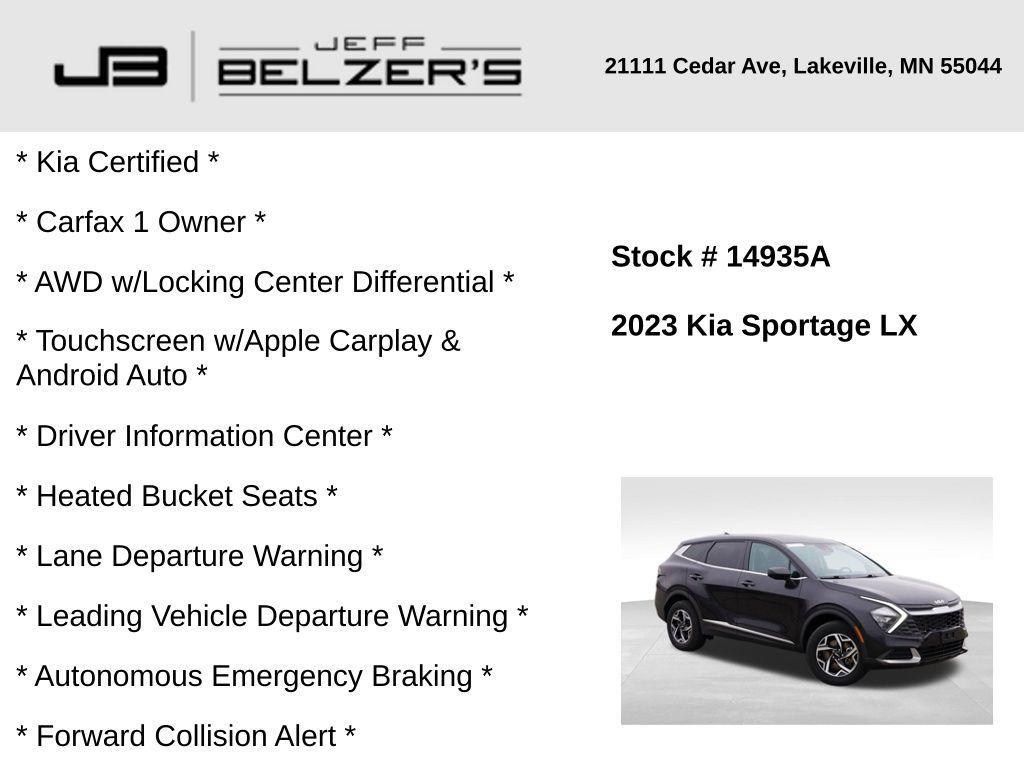 used 2023 Kia Sportage car, priced at $25,398
