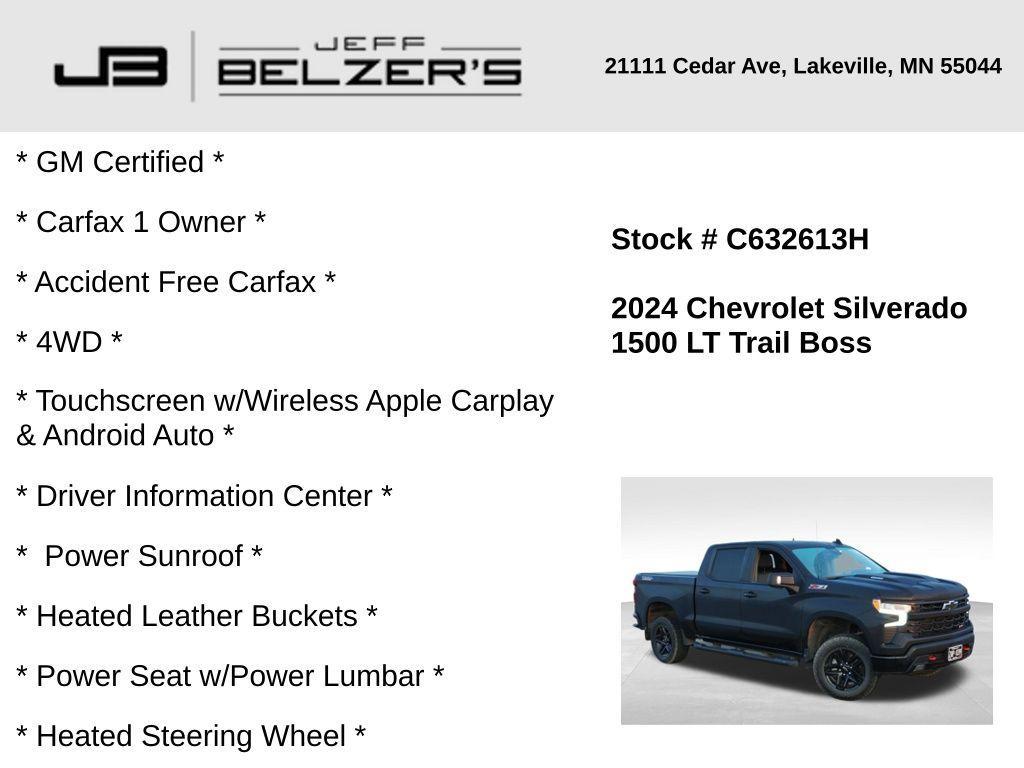 used 2024 Chevrolet Silverado 1500 car, priced at $46,898