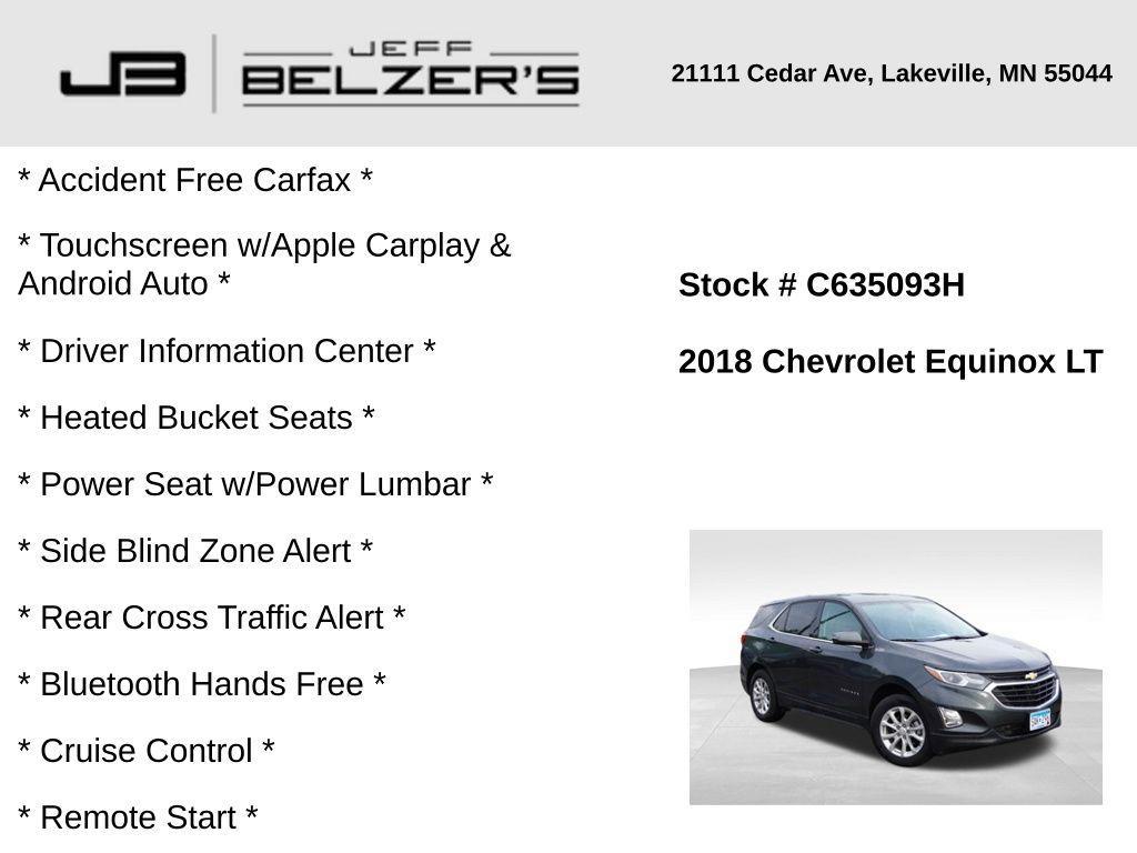 used 2018 Chevrolet Equinox car, priced at $14,847