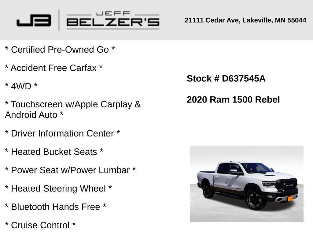 used 2020 Ram 1500 car, priced at $29,543