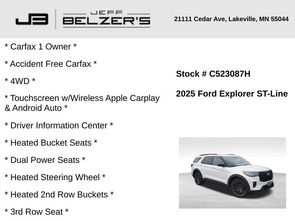 used 2025 Ford Explorer car, priced at $45,987