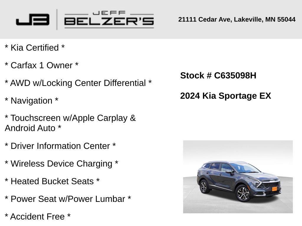 used 2024 Kia Sportage car, priced at $26,343