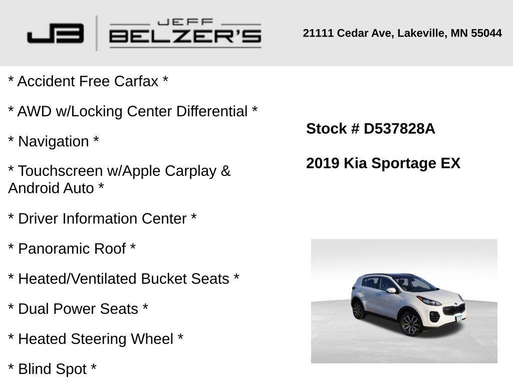 used 2019 Kia Sportage car, priced at $14,997