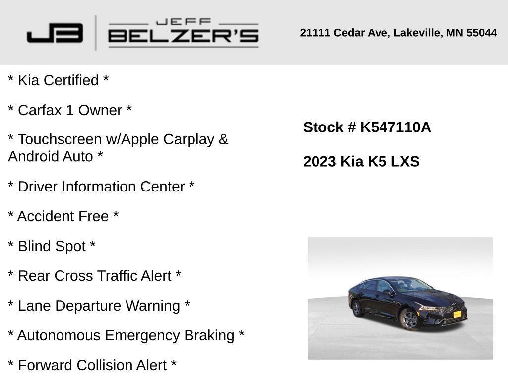 used 2023 Kia K5 car, priced at $22,865