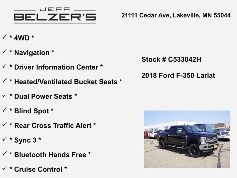 used 2018 Ford F-350 car, priced at $42,829