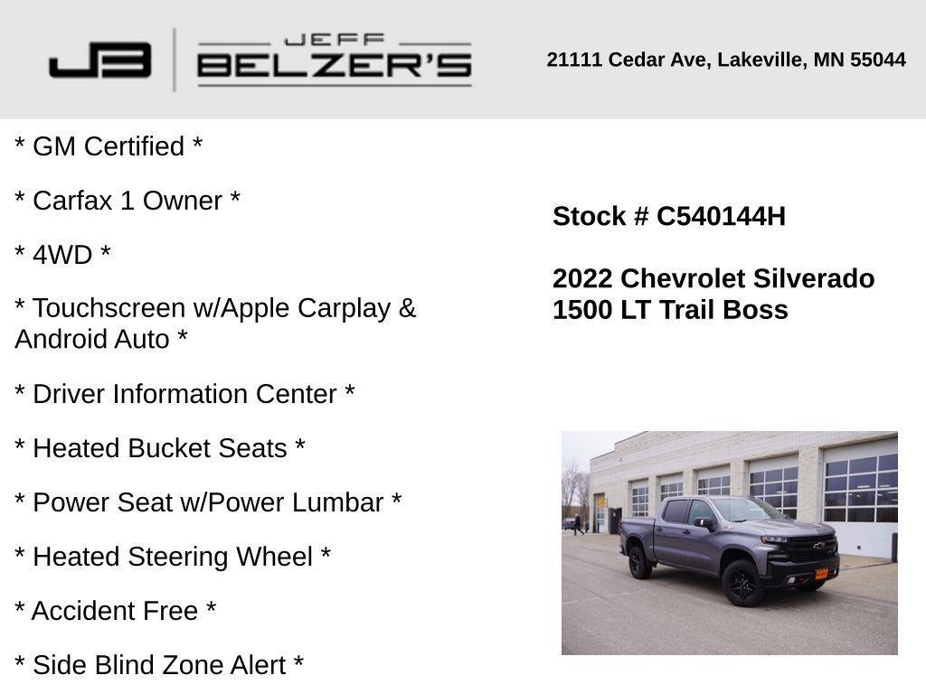 used 2022 Chevrolet Silverado 1500 Limited car, priced at $44,879