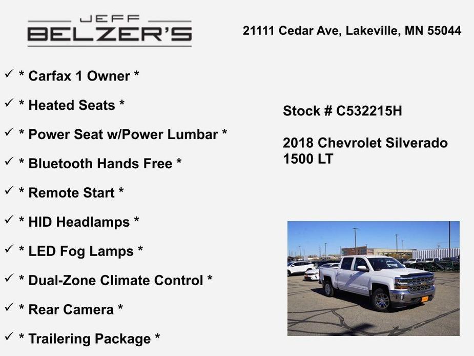 used 2018 Chevrolet Silverado 1500 car, priced at $28,869