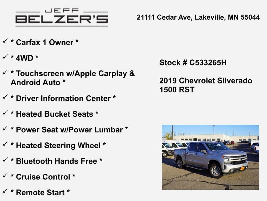 used 2019 Chevrolet Silverado 1500 car, priced at $24,495