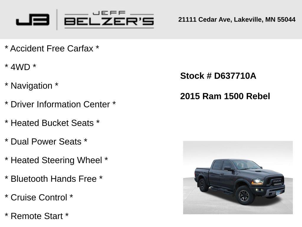 used 2015 Ram 1500 car, priced at $20,682