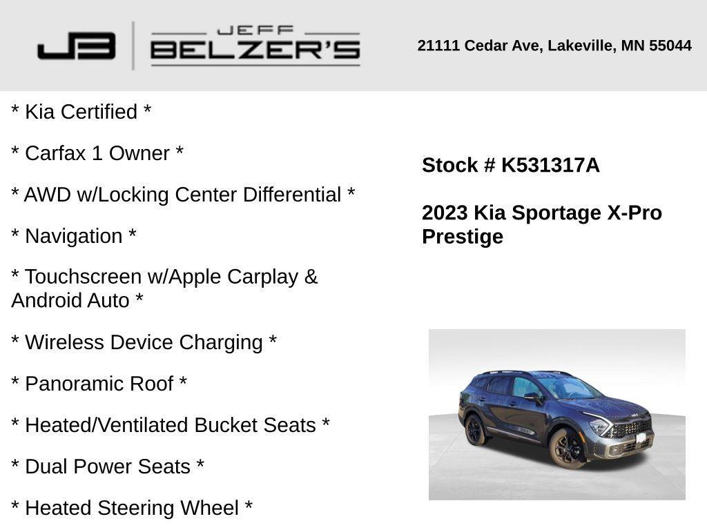 used 2023 Kia Sportage car, priced at $29,887
