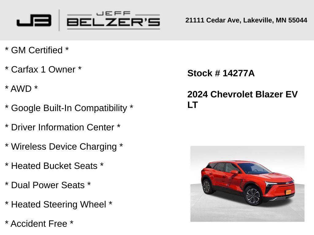 used 2024 Chevrolet Blazer EV car, priced at $27,362