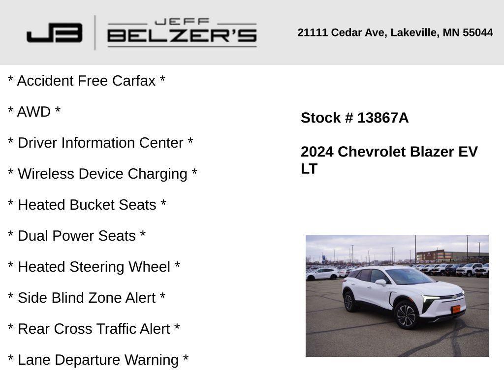 used 2024 Chevrolet Blazer EV car, priced at $33,000